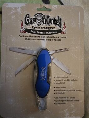 Gas Monkey Garage Blue Snap Shackle Multi-Tool